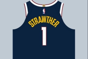 球衣记者：掘金球员斯特劳瑟将由3号改穿为1号球衣